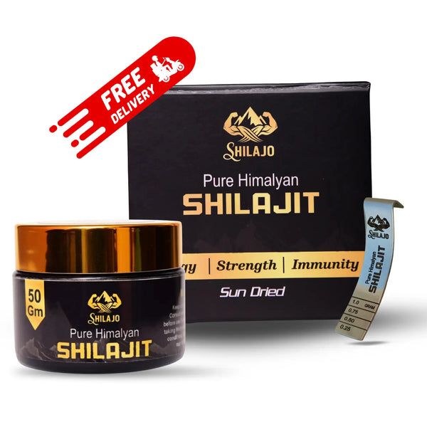 شیلاجو 50 گرام + 10 گرام مفت خالص ہمالیائی شیلاجیت – 1 خریدیں 1 مفت بنڈل حاصل کریں | پریمیم انرجی اور سٹرینتھ بوسٹر